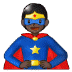 🦸🏿 superhero: dark skin tone display on Samsung